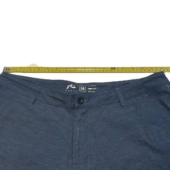 Rusty‎ Red, White & Blue Striped Surfing Board Shorts - Size 34 - Picture 6 of 8